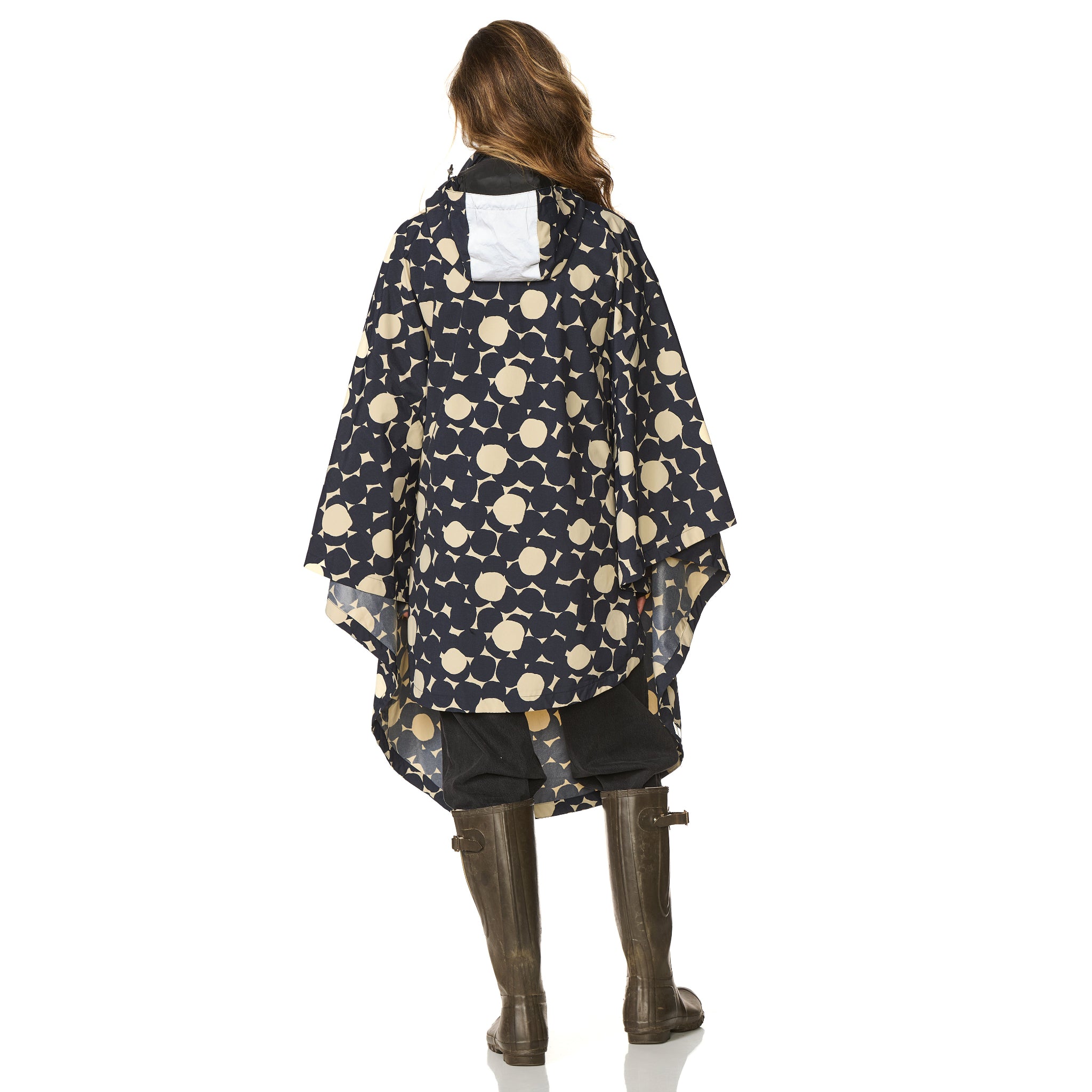 Regencape print beige Happy Rainy Days 