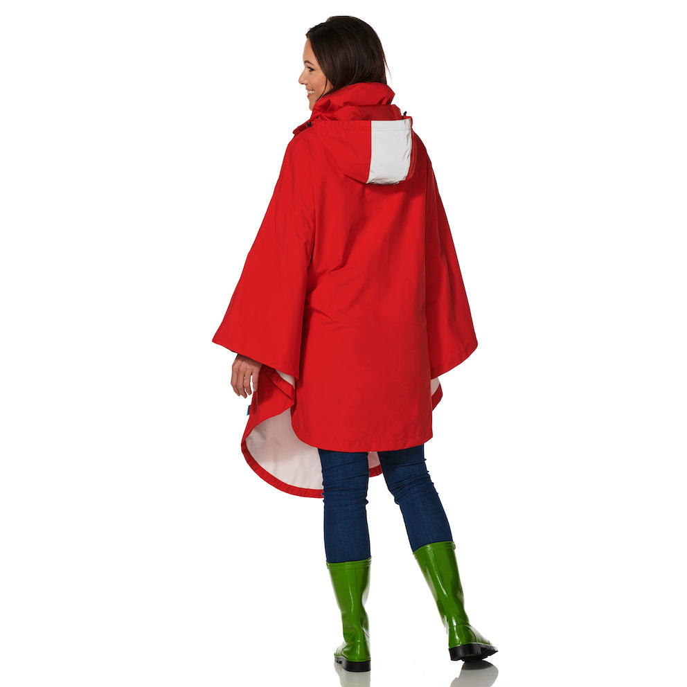 Regencape rood Happy Rainy Days 