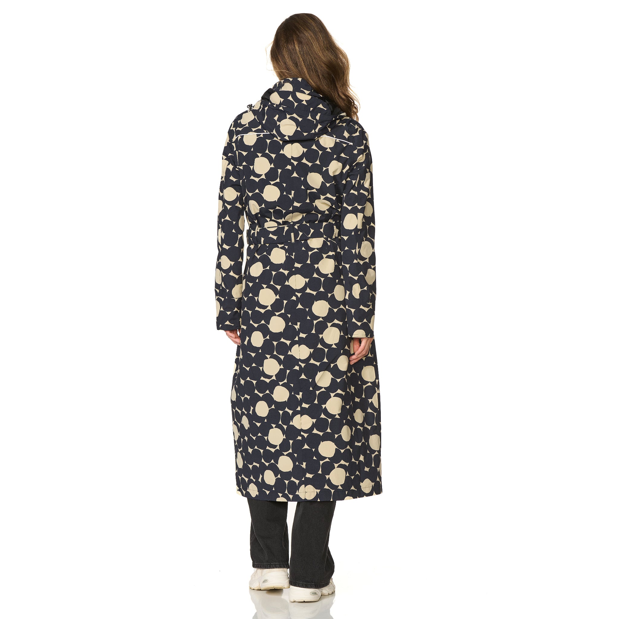 Lange regenjas Montreal print sand Happy Rainy Days 