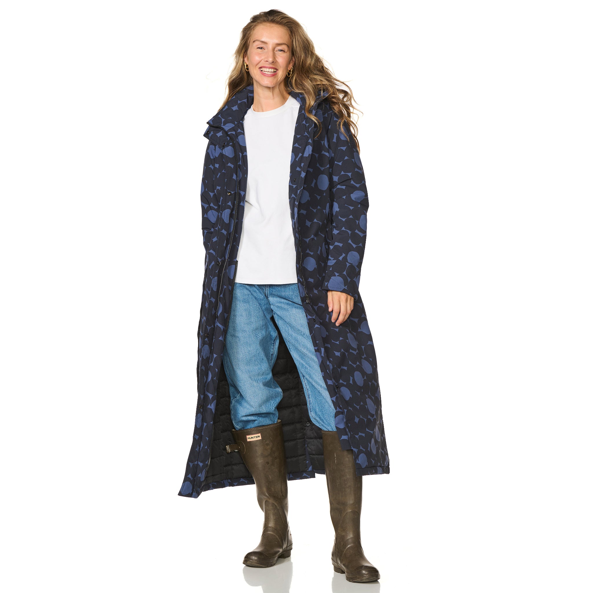 Winterjas Toronto print happy rainy days